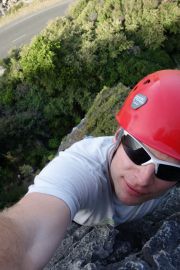 Cris on top of Sweet Jane (Takaka 2013)