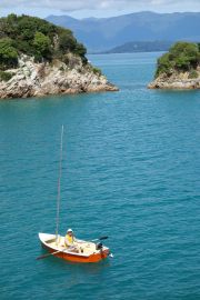 Dad in his boat (Takaka 2013)