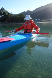 Dad with the demented paddle (Takaka 2013)