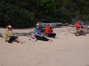 Family on the beach (Takaka 2013)