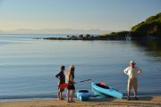 Kayaks at the beach (Takaka 2013)