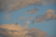 Moon at sunset (Takaka 2013)