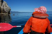 Mum in kayak 2 (Takaka 2013)