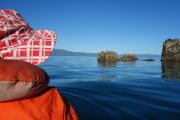 Mum in kayak (Takaka 2013)