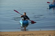 Paddling in to the beach (Takaka 2013)