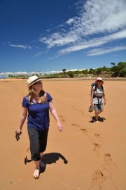 The ministry of silly walks at Totaranui (Takaka 2013)