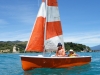 Andy and Dad sailing (Takaka 2013)