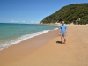 Cris at Anapai bay (Takaka 2013)