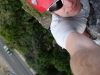 Cris climbing at the sea cliffs (Takaka 2013)