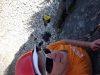 Cris on a nice easy climb (Takaka 2013)