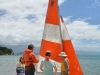 Crowding around the boat (Takaka 2013)