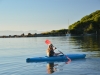 Holly paddles off into the lagoon (Takaka 2013)