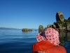 Mum kayaking near Tata Island (Takaka 2013)