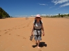 Mum walking in the Totaranui Lagoon (Takaka 2013)