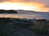 Picnic tables in the evening (Takaka 2013)