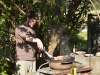 Toby works the BBQ (Takaka 2013)