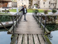 Ari across the other side of the draw bridge.
