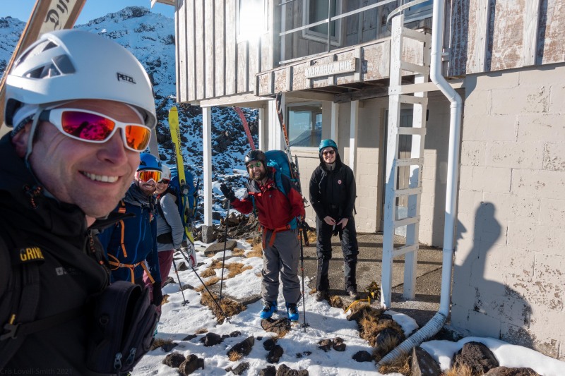 About to set off up the mountain (Tongariro Adventures July 2021)