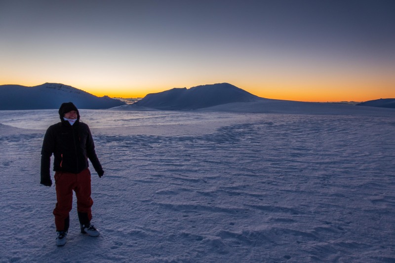 Cris at dusk (Tongariro Adventures July 2021)