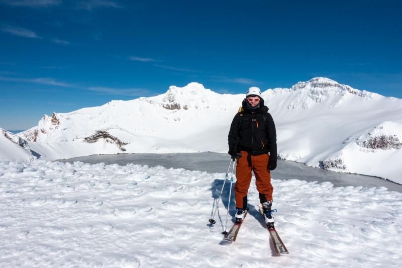 Cris infront of the Crater Lake (Tongariro Adventures July 2021)