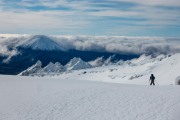 Skiing down (Tongariro Adventures July 2021)