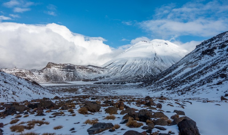View into South Crater (Tongariro Adventures July 2021)