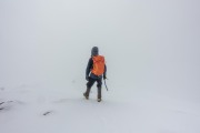 Walking down in a whiteout (Tongariro Adventures July 2021)