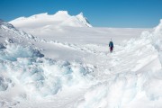 Walking onto the Summit Plateau (Tongariro Adventures July 2021)