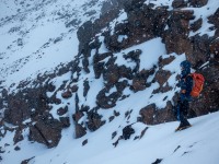 Craig studying the route (Tongariro Adventures July 2021)