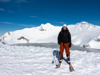 Cris infront of the Crater Lake (Tongariro Adventures July 2021)