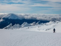 Skiing down (Tongariro Adventures July 2021)