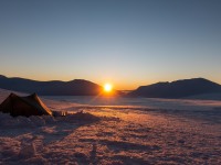 The sun about to set (Tongariro Adventures July 2021)