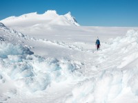 Walking onto the Summit Plateau (Tongariro Adventures July 2021)