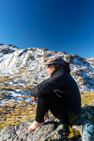 Annu sitting (Tramping Angelus Hut May 2021)