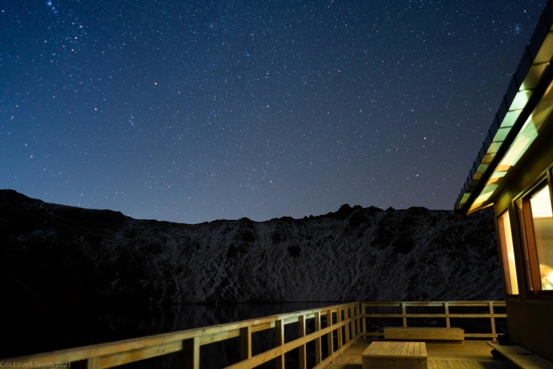 Stars from the hut (Tramping Angelus Hut May 2021)