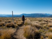 Craig walkking (Tramping Angelus Hut May 2021)