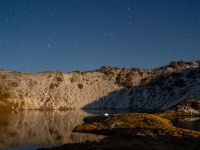 Monlit snow (Tramping Angelus Hut May 2021)