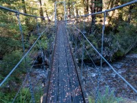 View across the bridge (Tramping Angelus Hut May 2021)
