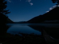 View from Coldwater Hut by night (Tramping Angelus Hut May 2021)