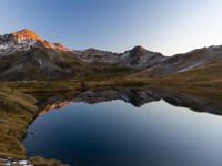 View from the hut across the lake (Tramping Angelus Hut May 2021)