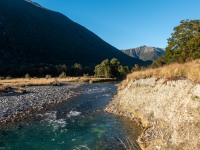 View up the river (Tramping Angelus Hut May 2021)