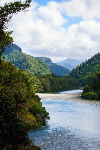 View down the Karamea River (Garibaldi Tramp 2019)