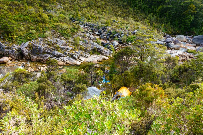 View down towards camp (Garibaldi Tramp 2019)