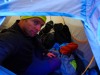 Into the tent (Garibaldi Tramp 2019)