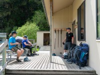 Arriving at Siberia Hut (Gillespie Pass Tramp Nov 2021)