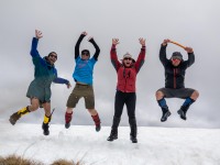 Jumping on the pass (Gillespie Pass Tramp Nov 2021)