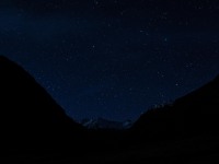 View from Siberia Hut by night (Gillespie Pass Tramp Nov 2021)
