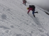 Chris and Em kicking steps (Hopkins Valley Tramp Jan 2015)