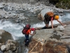 Climbing up a patch of rock (Hopkins Valley Tramp Jan 2015)