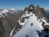 Em, Clare, and Chris on Mt Mackenzie Summit 2 (Hopkins Valley Tramp Jan 2015)